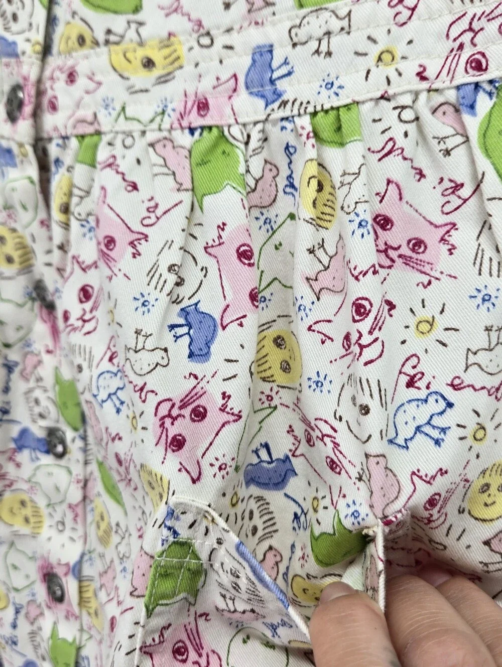Vtg 1999 Carter's X Yoko Ono John Lennon Animal Print Toddler Girls Dress Sz 5T